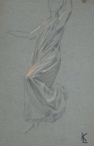 Le drapé de robe, c by Léopold-Franz Kowalski, Work on Paper for Sale on Singulart
