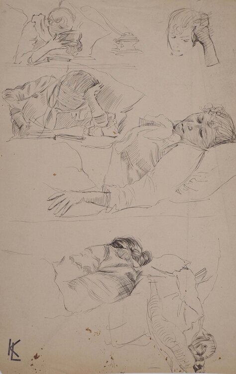 Variations d'un sujet alité, c Léopold-Franz Kowalski