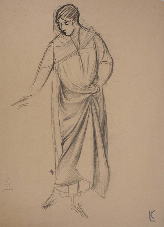 Drapé d'une toge, c Léopold-Franz Kowalski