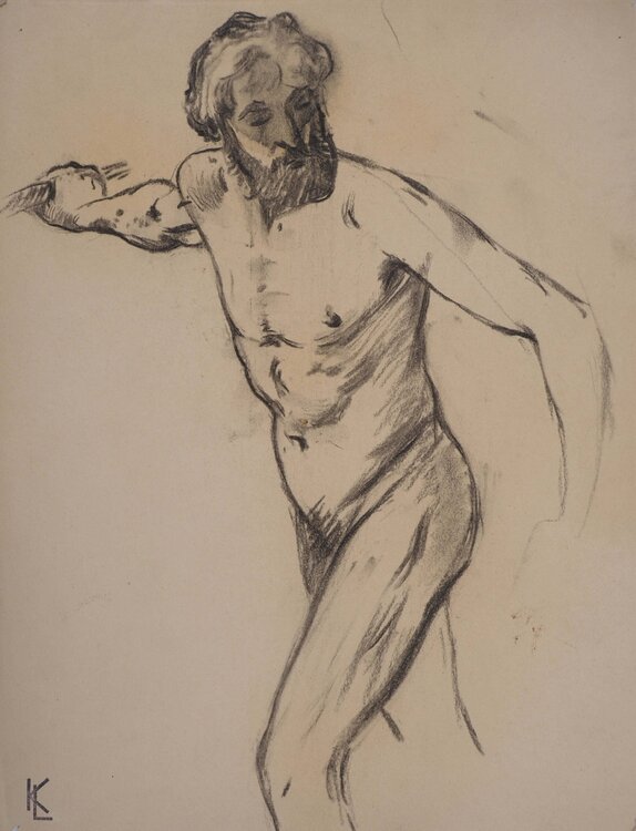 Étude du nu masculin, c Léopold-Franz Kowalski