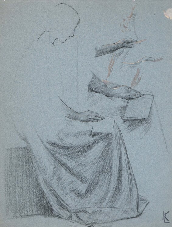 Étude de la main, c Léopold-Franz Kowalski