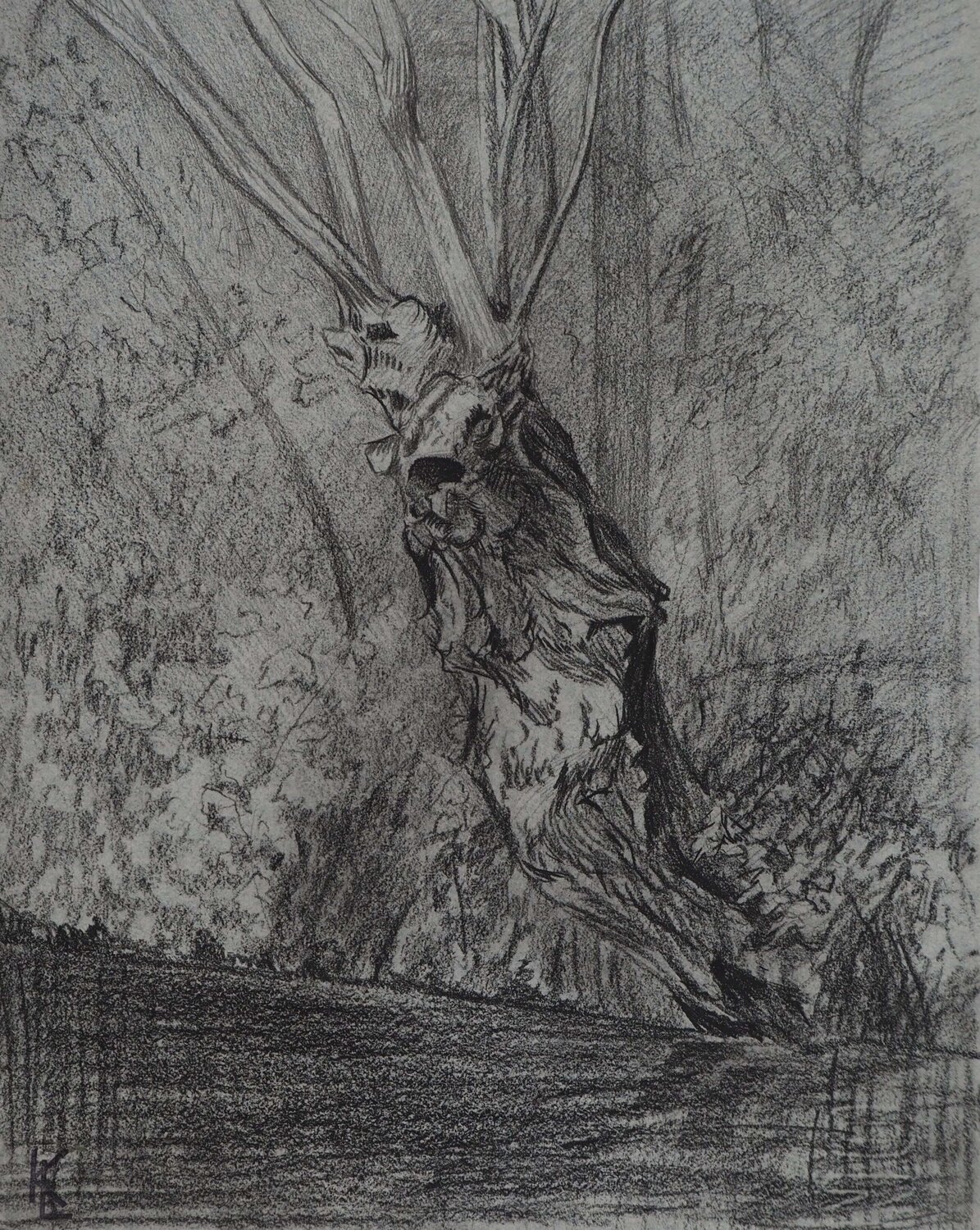 Le cerf, c. Léopold-Franz Kowalski Werk auf Papier zu verkaufen