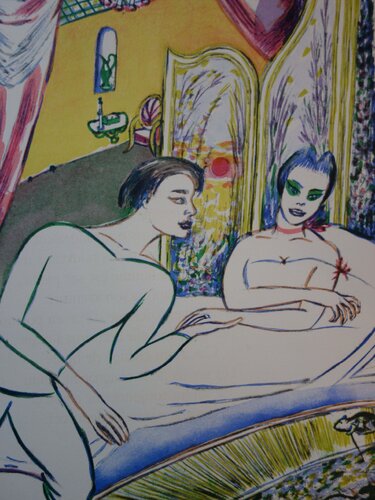 La femme félin di Louis Touchagues, Stampa in vendita su Singulart