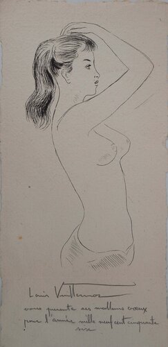 Nu d'une femme de Louis Vuillermoz, Impresión a la venta en Singulart