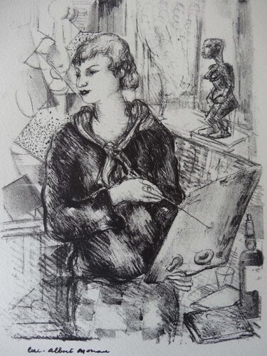 Peintre et art africain, Lithographie originale signée by Luc-Albert Moreau, Print for Sale on Singulart