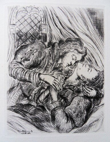 Les amants endormis by Luc-Albert Moreau, Print for Sale on Singulart