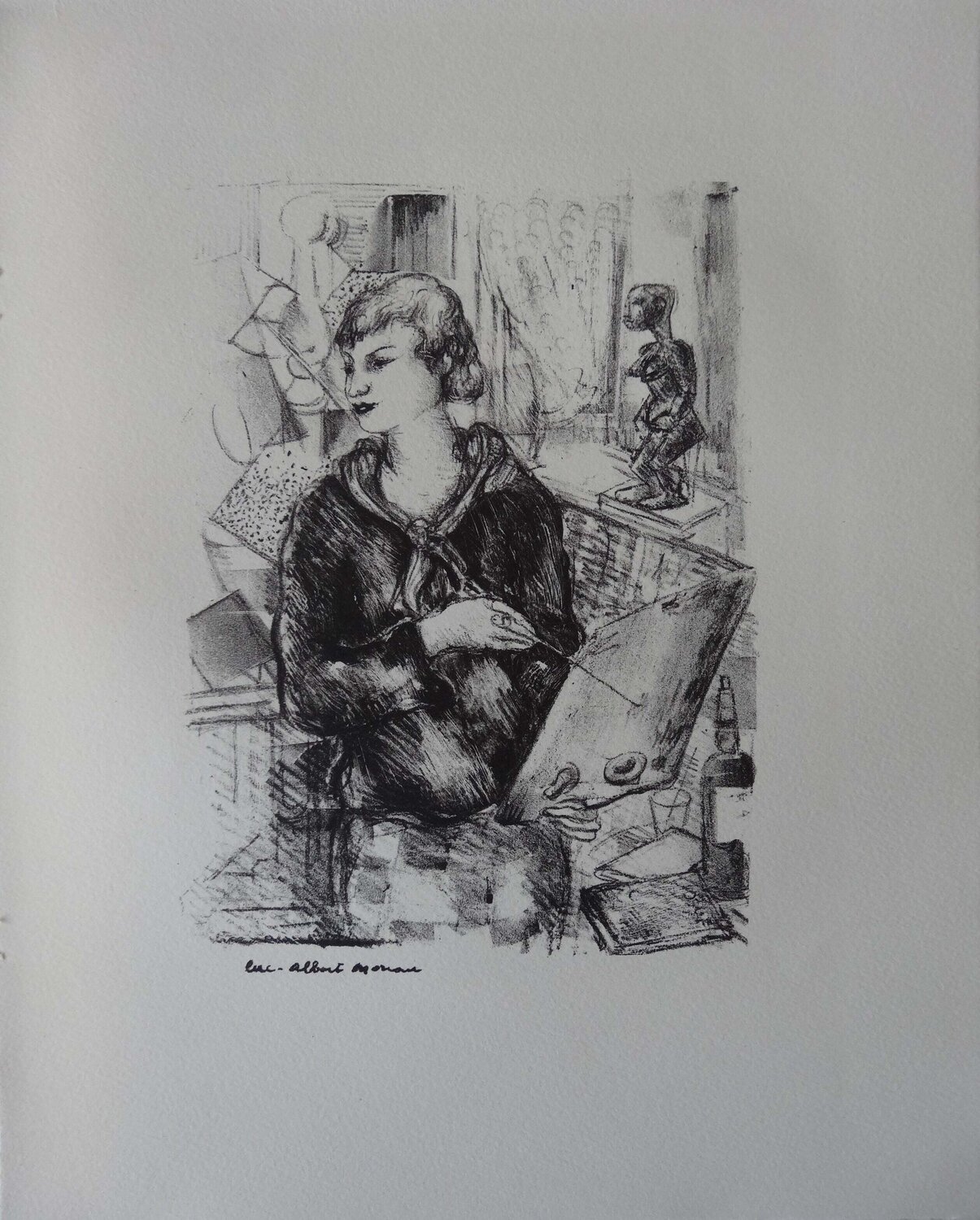 Peintre et art africain (Virginie) Luc-Albert Moreau Druck zu verkaufen