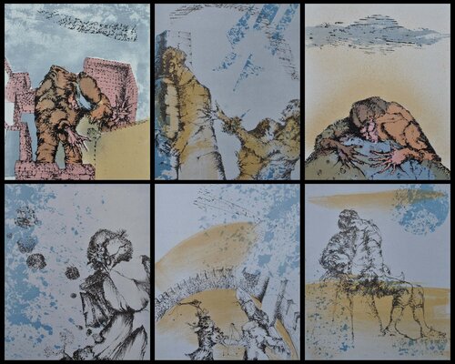 Les révoltés, 6 Lithographies originales, 1962 by Luc Simon, Print for Sale on Singulart