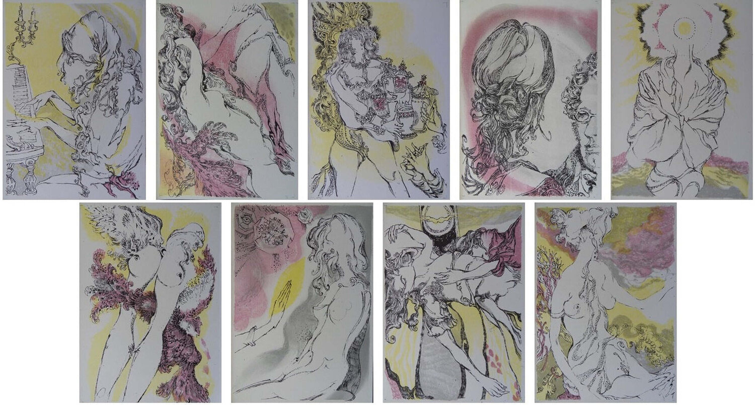 Amour et féminité Luc Simon Afdruk te koop
