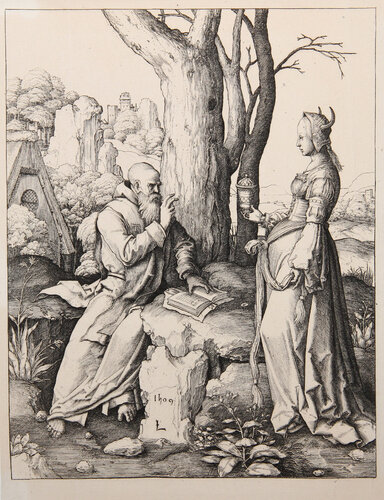 Le Tentation de Saint Antoine van Lucas van-Leyden, Afdruk te koop op Singulart
