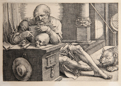 Saint Jerome von Lucas van-Leyden, Druck kaufen auf Singulart