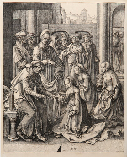 Esther devant Assuerus von Lucas van-Leyden, Druck kaufen auf Singulart