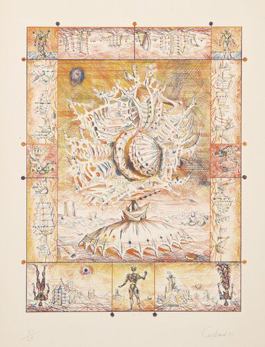 Visage Nocturne I by Lucien Coutaud, Print for Sale on Singulart