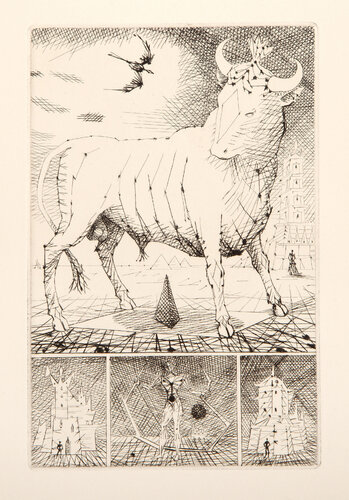 Le Taureau Blanc III van Lucien Coutaud, Afdruk te koop op Singulart