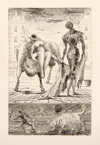 Le Taureau Blanc IV van Lucien Coutaud, Afdruk te koop op Singulart