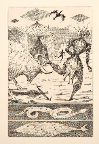 Le Taureau Blanc Plate VI by Lucien Coutaud, Print for Sale on Singulart