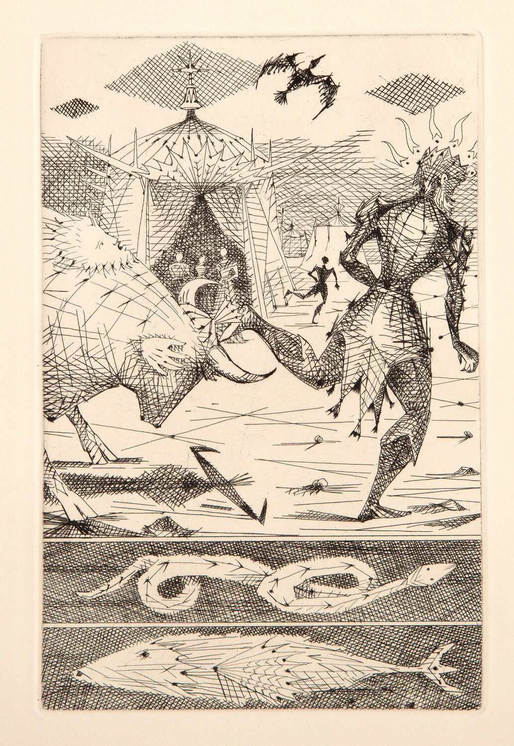 Le Taureau Blanc Plate VI Lucien Coutaud Stampa in vendita