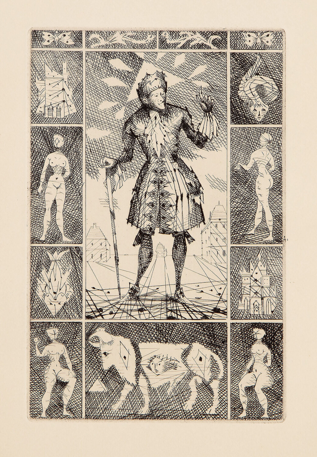 Le Taureau Blanc Plate Frontispiece Lucien Coutaud Stampa in vendita