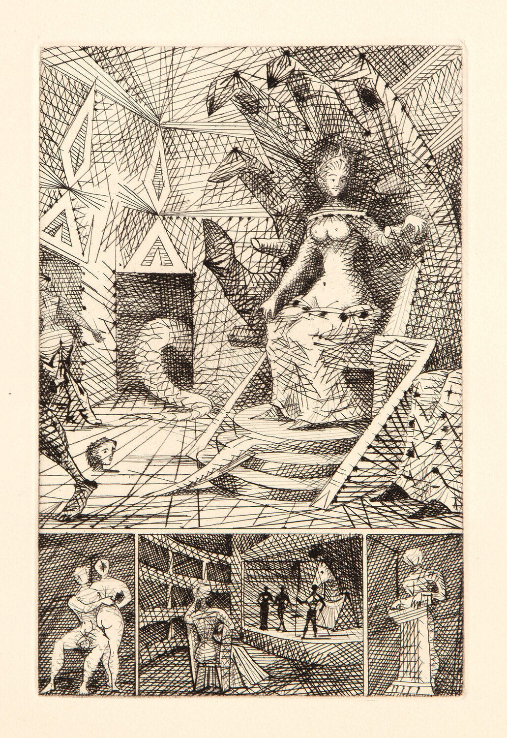 Le Taureau Blanc Plate IX Lucien Coutaud Druck zu verkaufen