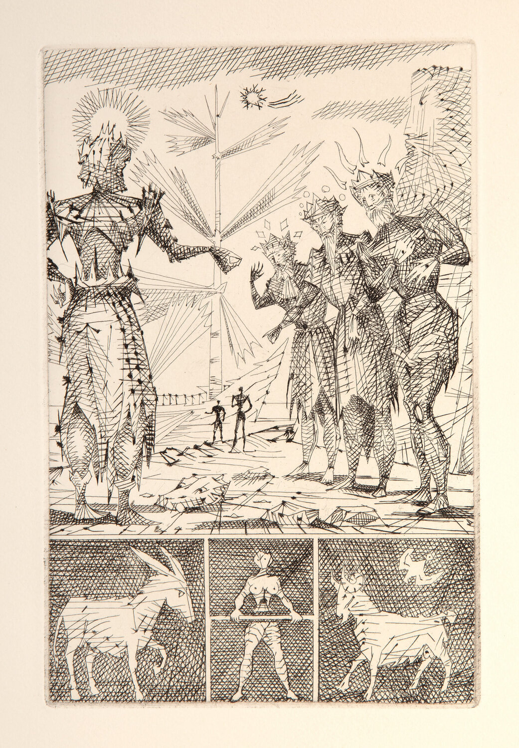 Le Taureau Blanc Plate V Lucien Coutaud Druck zu verkaufen