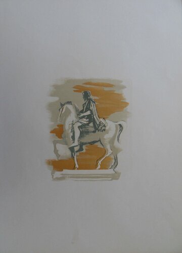 Statue équestre by Lucien Fontanarosa, Print for Sale on Singulart