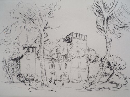 Vieux castel romain Lucien Mainssieux