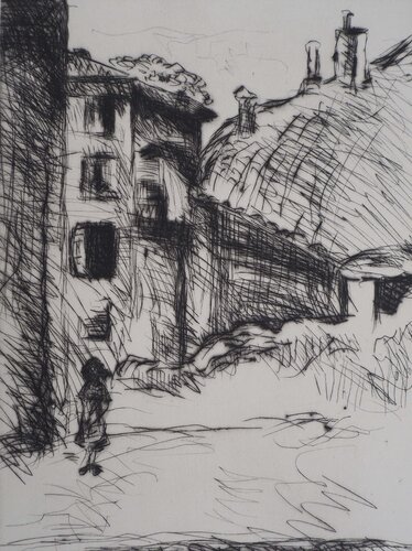 Voiron, vieux quartier par Lucien Mainssieux, Édition en vente sur Singulart