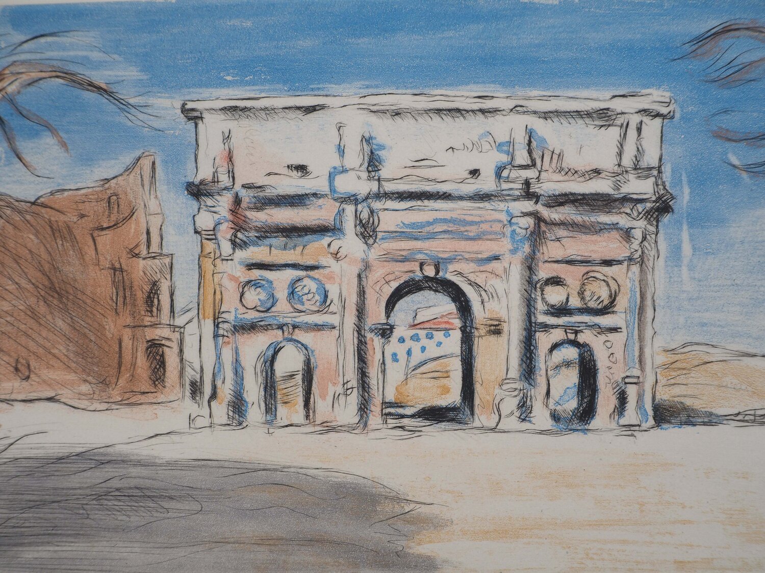 Rome, l'Arc de Constantin Lucien Mainssieux Stampa in vendita
