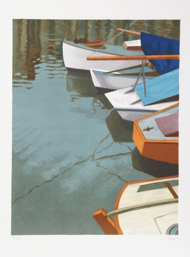 Boats at Dock by Marcel Salinas, Print for Sale on Singulart