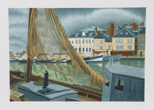 Morning Light on Honfleur de Marcel Salinas, Impresión a la venta en Singulart