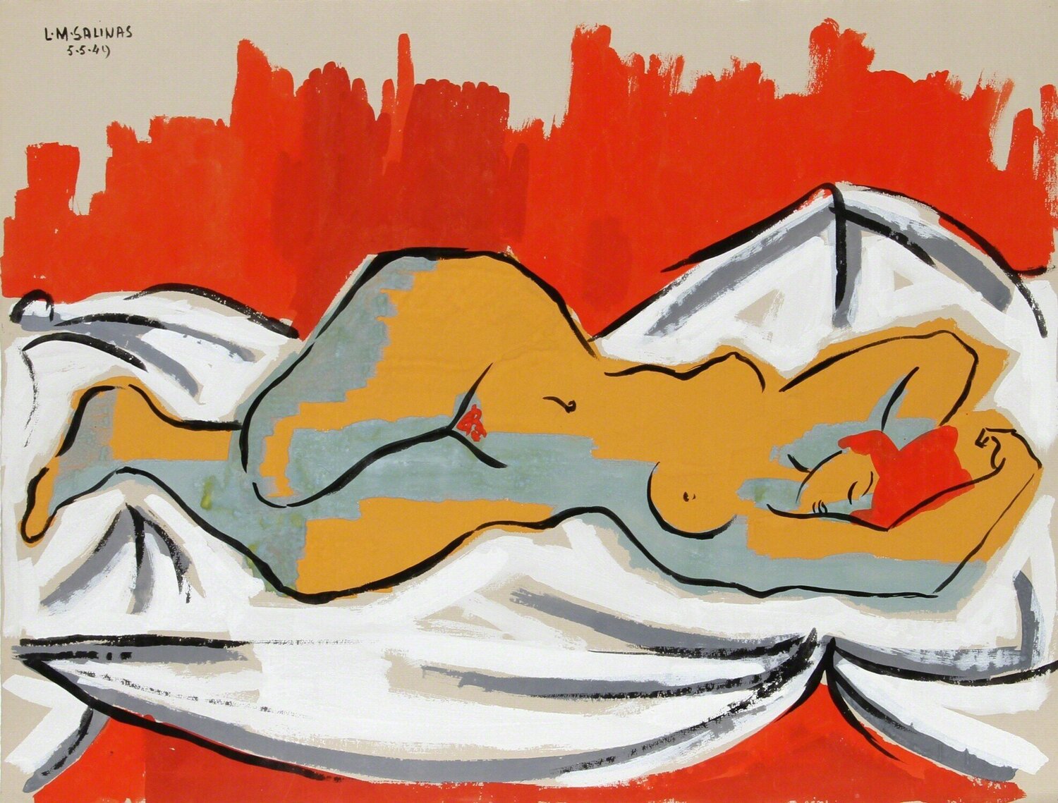 Nude 10 Marcel Salinas Werk op papier te koop