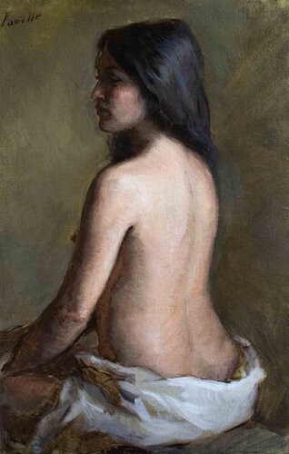 Meditation of a Young Girl by Marco Fariello, Painting for Sale on Singulart