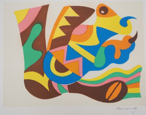 Hommage à Miro by Mariano Hernandez, 版画 for Sale on Singulart