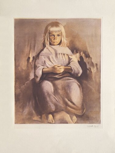 Jeune fille assise von Mariette Lydis, Druck kaufen auf Singulart