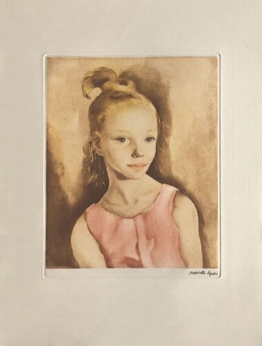 Jeune fille à la robe rose van Mariette Lydis, Afdruk te koop op Singulart