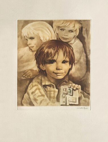 Le jeune collectionneur von Mariette Lydis, Druck kaufen auf Singulart