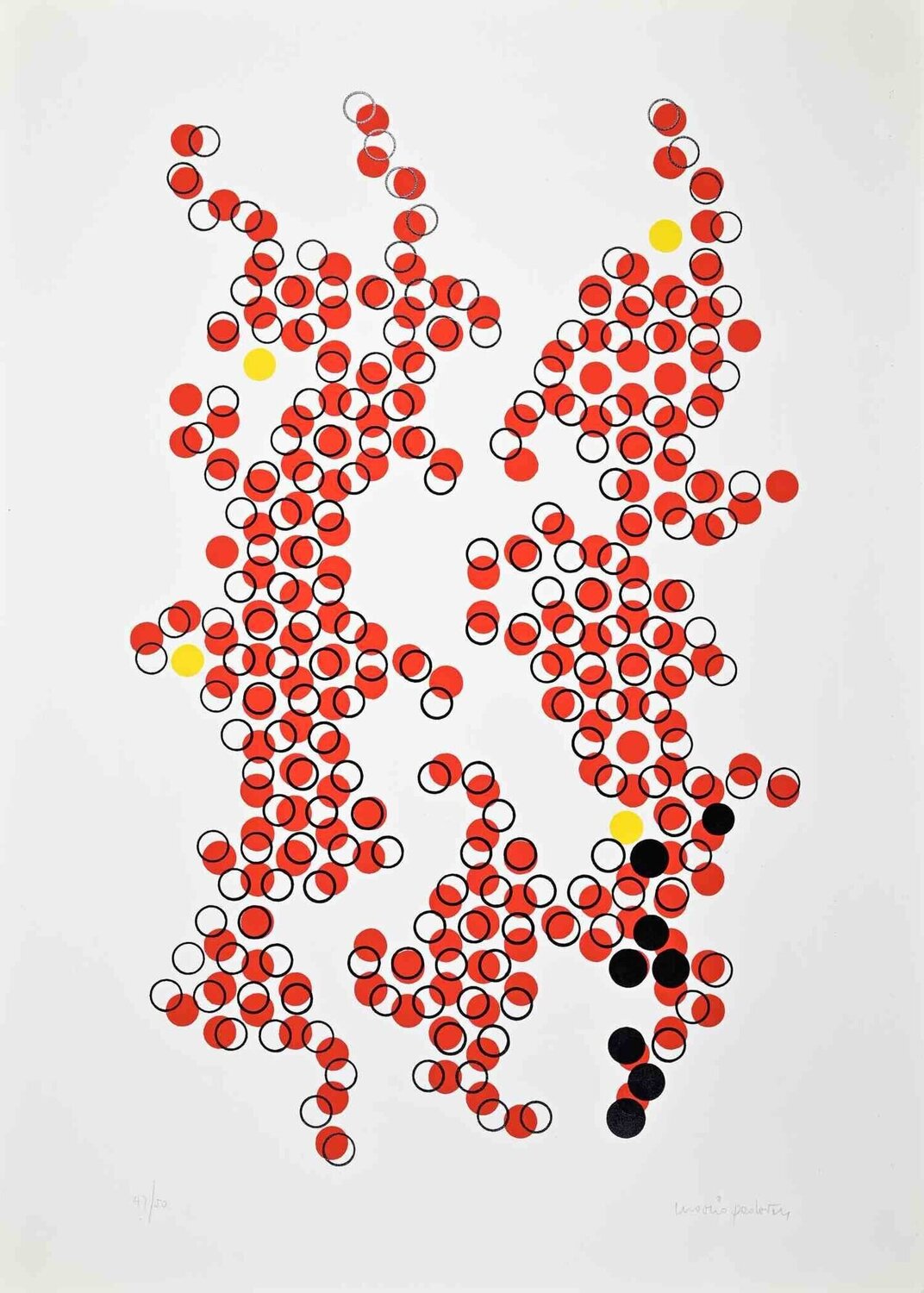 Disconnected Circles Mario Padovan Print for sale