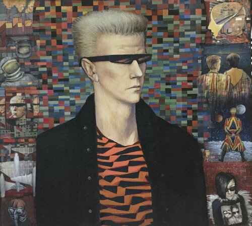 Self-Portrait in the Year of the Tiger van Sergey Sergeev, Schilderij te koop op Singulart