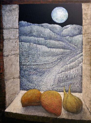 "Le chemin interrompu des premiers fruits vers Adam" van Sergey Sergeev, Schilderij te koop op Singulart