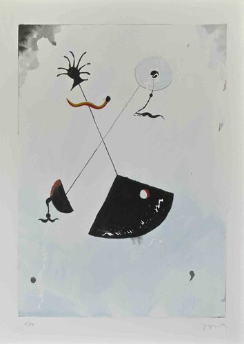 Tribute to Mirò by Martine Goeyens, Painting for Sale on Singulart