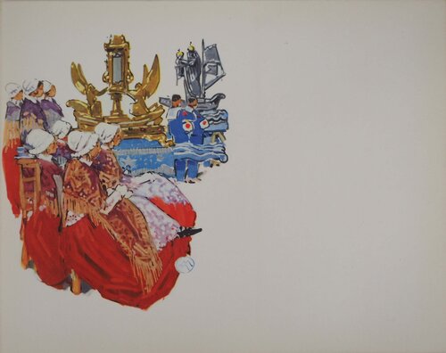 Bretagne : Hommage aux Marins par Mathurin Méheut, Édition en vente sur Singulart