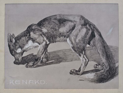 Le Renard et sa proie van Mathurin Méheut, Afdruk te koop op Singulart