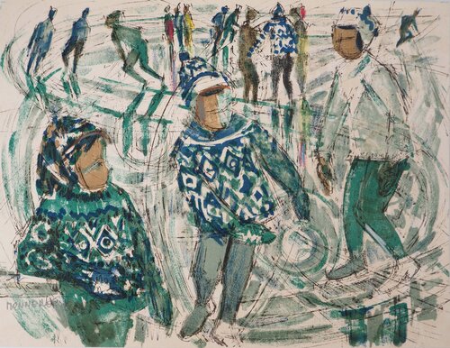 Patinoire by Maurice Chot-Plassot, Print for Sale on Singulart