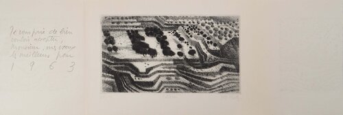 Espagne, Callosa, Gravure originale signée Maurice Chot-Plassot