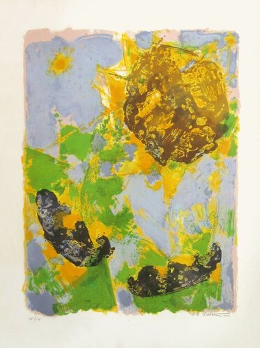 Tournesol au ciel bleu by Maurice-Elie Sarthou, Print for Sale on Singulart