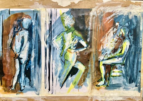 Les voyeurs von barbara lavenda, Malerei kaufen auf Singulart