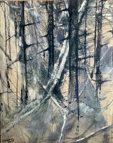 Sous bois van barbara lavenda, Schilderij te koop op Singulart