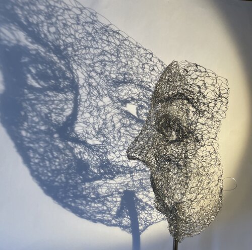 masque de barbara lavenda, Escultura a la venta en Singulart