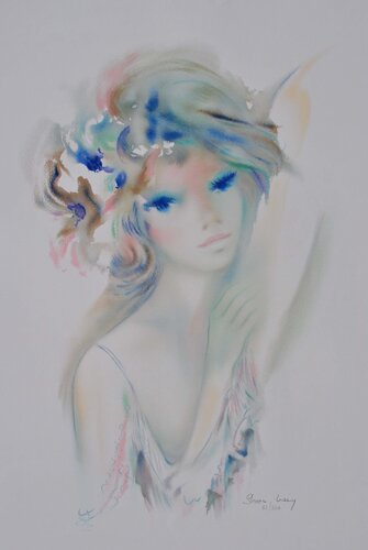 Jeune fille innocente von Merry Shan, Druck kaufen auf Singulart