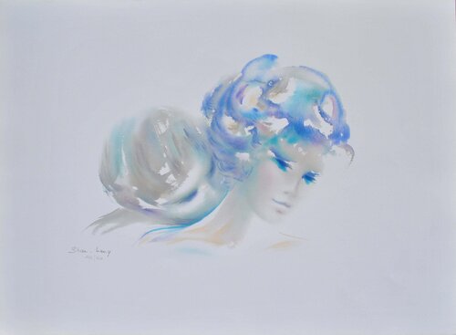 Le baiser dans le cou, Lithographie originale signée by Merry Shan, Print for Sale on Singulart